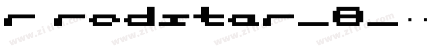 r redstar_8字体转换